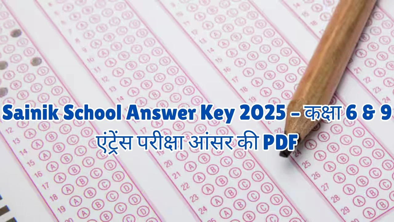 Sainik School Answer Key 2025